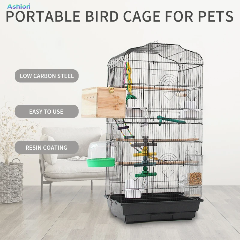 Wholesale Price Bird Cage Decoration Metal Hanging Canary Breeding Cage