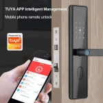 Wholesale Price Smart Lock TUYA APP Control Fingerprint Keyless Unlocking Tuya Smart Door Locks For Wooden Door