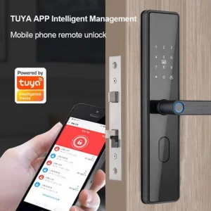 Wholesale Price Smart Lock TUYA APP Control Fingerprint Keyless Unlocking Tuya Smart Door Locks For Wooden Door