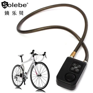 wholesale supplier security motorcycle bike gate steel cable keyless anti theft alarm 4 digital bicycle lock with password
