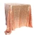 Import Wholesale Wedding Banquet Restaurant Rectangular Rose Gold Sequin Tablecloth from China