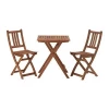 wholesale wooden outdoor furniture folding bistro set