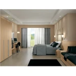 wholesalers Commercial vacation Hotel  Apartment Furniture bedroom Set with HPL top