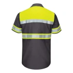 Wholesales Custom Work Wear Polo Shirt Reflective Safety Clothing Sewing Tape High Visibility Safety Polo Shirt