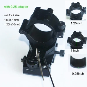 Windage and elevation adjustable durable 6061-T6 aluminum scope mount rings