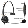 Wired Monaural 2.5mm Jack Call Center Telephone Headset for Cordless Phone Gigaset Panasonic