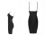 Import Women bandage Straight V-neck sling black sequins zipper Sexy Prom Dress Women from China