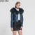 Import Women Genuine Leather Jackets With Real Raccoon Fur Collar Winter Warm Coat Fur Lined Jackets from China