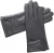 Import Women Luxury Lambskin Genuine Leather -winter  Warm Touch Screen Dress Driving Gloves with strips and button decorations at Cuff from Pakistan