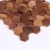 Import wood mosaic hexagon pattern oak walnut wall panel tiles from China