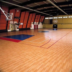 Wood pvc vinyl basketball indoor sport flooring in china