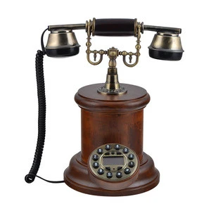 wood solid telephones wood Crafts for home decor