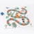 Import Wooden barrels of animal traffic building blocks beads children puzzle early teaching letters digital cognitive rope-wearing toy from China