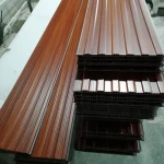 wooden effect laminated PVC ceiling panel for indoor decoration