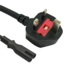 Xinsheng UK Wall Plugs Laptop 2 Core Extension Cord Figure 8 Socket Connector Fused AC Computer Power Cable
