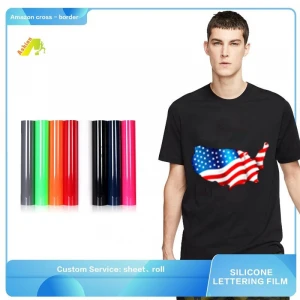 Thick plate Silicone Vinyl Wholesale Korea Quality T-shirt Printable 3D silicone sheets Heat Transfer Vinyl For Clothing