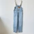 Import Wholesale used Oversize Denim Dungarees Jumpsuit Denim Bibs Overall for Women from China