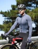 Fleece Lined Cycling Jersey for Men Women, Winter Thermal Long Sleeve Bike Jacket with 3 Pockets, Quick Dry