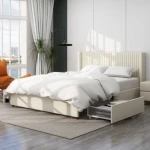Modern Bedroom Wooden Wardrobe Armoire Storage Cabinet Custom Furniture Factory Supply