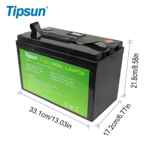 OEM 12.8V Battery Pack LiFePO4 12V 100Ah Lifepo4 Solar Lithium Ion battery with BMS
