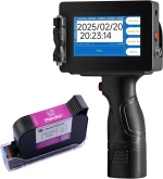 PEKOKO LB100 Handheld Inkjet Printer with Solvent Quick-Drying Ink,Smart Portable Inkjet Printer