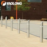 Yaolong 304 316L Stainless Steel Outdoor Roadway Safety Barrier Steel Parking Lot Traffic Bollard