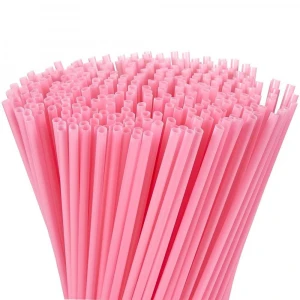 Non plastic Corn starch compostable disposable bendable PLA straw