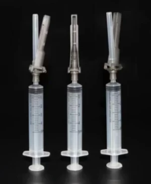 Sterile disposable medical syringe for subcutaneous injection