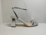 Square toe high heel sandals