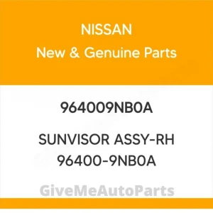 964009NB0A Genuine Nissan SUNVISOR ASSY-RH 96400-9NB0A