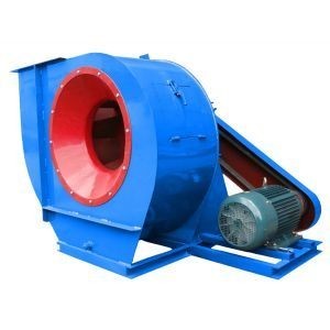 Large industrial centrifugal ventilation blower