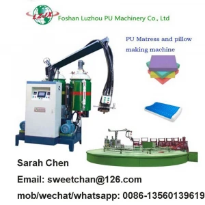 Pu motorcycle seat and bike saddle injection making machine with turntable production line