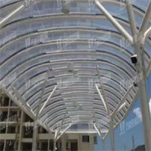 Bus Station Canopy Membrane Structure Permanent Architecture Materials