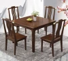 retro solid wood eight immortal table set for commercial dining.