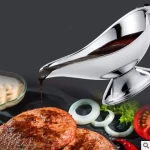Hotel Spice Kitchen Restaurant Stainless Steel Handle No Dripping Sauce Lip Salt Spice Gravy Boat