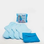 Reusable Breathable Cloth Menstrual Napkin Pads Kit Eco-Friendly Washable Sanitary Napkin Pads Stain-Free