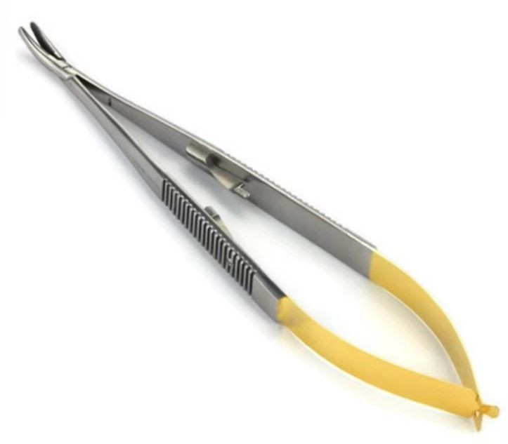 Buy Castroviejo Needle Holder With Lock Tc – Tungsten Carbide Tip Micro ...