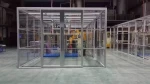 Plexiglass partition in dust-free workshop
