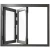 Import French windows&doors design hurricane proof aluminum framed sliding window from China
