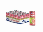 “SunSip” Guava juice drink Sleek can 330ml with pulp