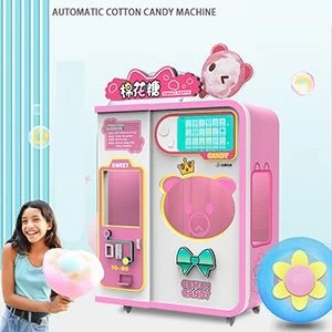 Automatic cotton candy vending machine