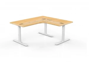Modern Sit/stand L shaped corner desk Cost-effective