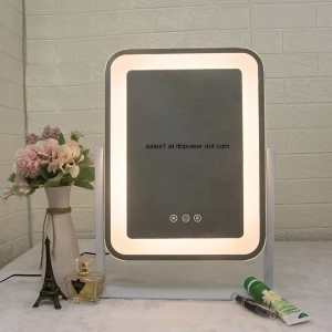 Hollywood Mirror Makeup Vanity Mirror with Lights，Professional Hollywood Style Smart Touch Design, Dimmable Bulbs in 3 Color Tone Modes