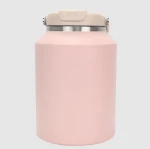 64oz Large Capacity 304 Stainless Steel Direct Drinking Outdoor Vacuum Thermos with Carrying Handle