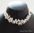Import Wedding style White Pearl and Shell Gem stone Flower Necklace with Earrings  SET Hand Made  PN20wh from Thailand