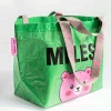 Recycled Bag pp Woven Tote Laminate Custom Reusable Plastic Shopping Bag with logo Polypropylene Tote Waterproof Grocer