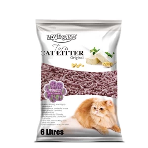 Excellent quality Low price eco-friendly non-sticky natural guar gum tofu crushed cat litter