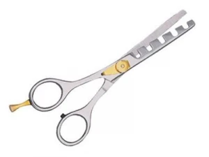 Big Tooth One Sided Professional Barber Thinning Scissors with finger rest