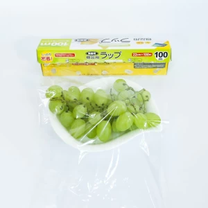 Food Grade Plastic packaging Film Clear PVDC Cling Wrap Film