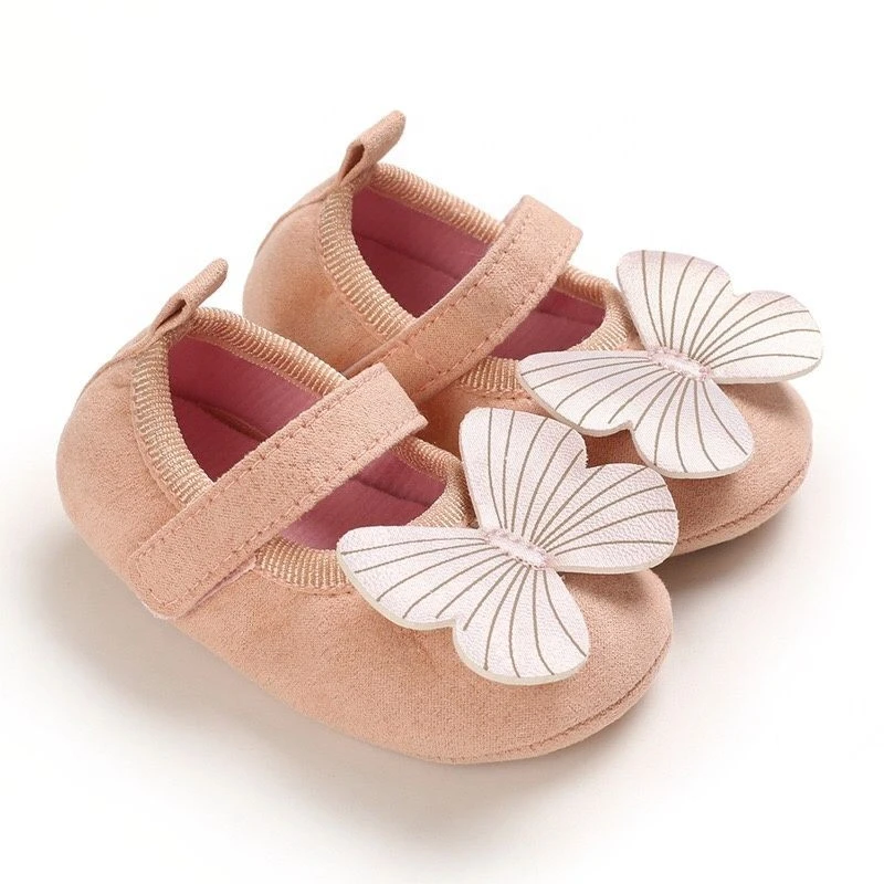 Pink Butterfly Baby Girls Shoes